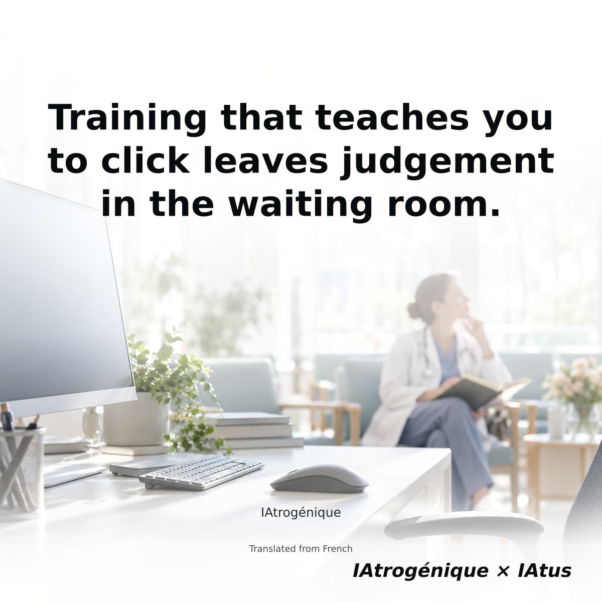 Training that teaches you to click leaves judgement in the waiting room.