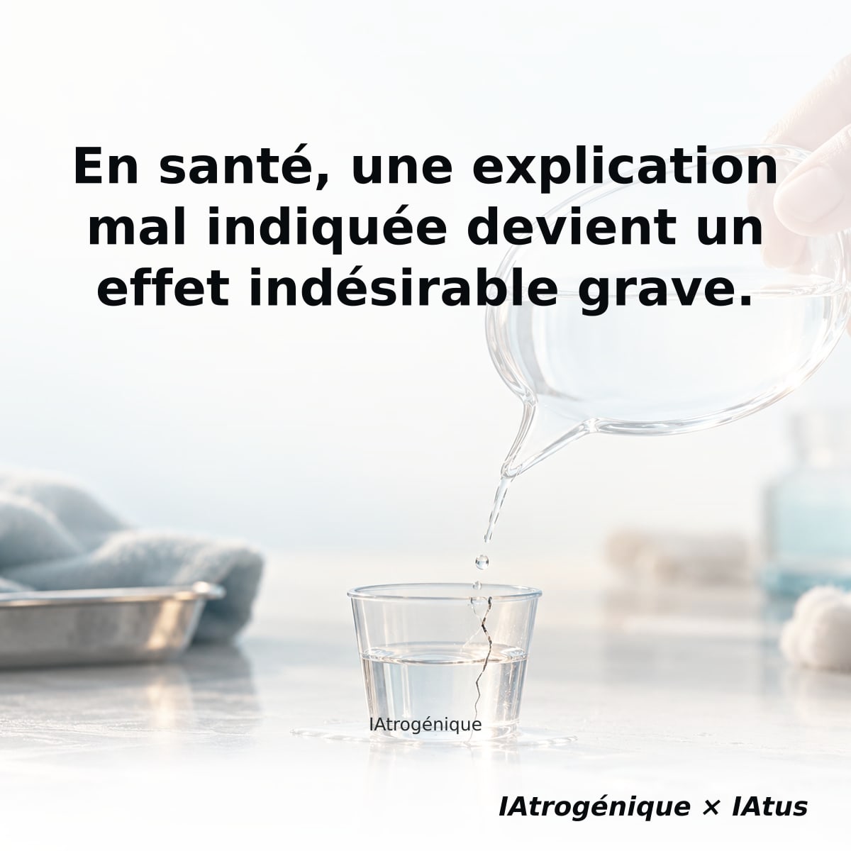 En santé, une explication mal indiquée devient un effet indésirable grave.